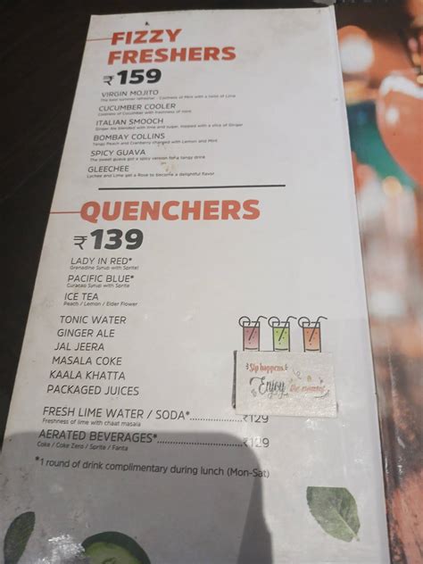 Menu at Barbeque Nation - Coimbatore - Fun Mall, Coimbatore, Avinashi Rd