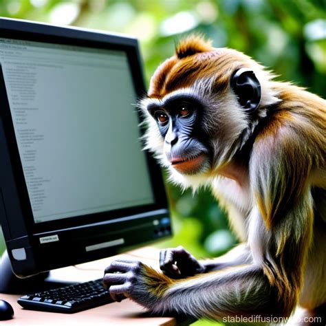 Image result for Monkey Using Computer