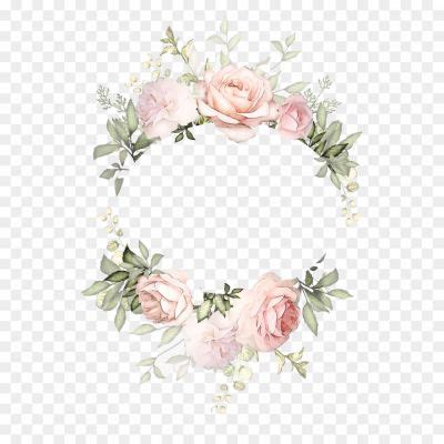 Circle Flower Frame Watercolor PNG - Pngsource