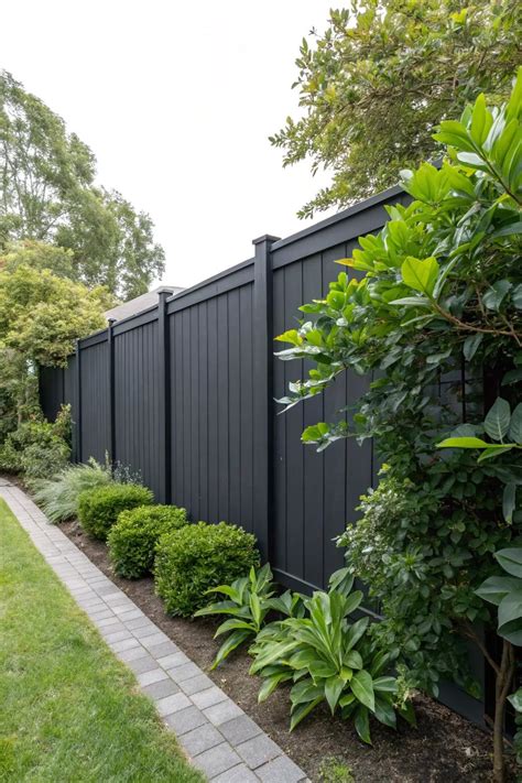 21+ Stylish Black Vinyl Fence Ideas for Your Home
