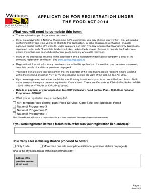Fillable Online Forms and documents for food plans and programmesMPI ...