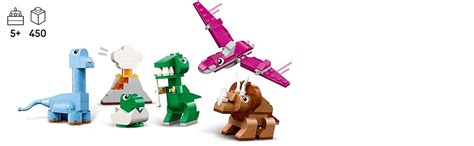 LEGO Classic Creative Dinosaurs, Imaginative Toy Models 11041 Building ...