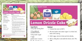 Fairy Cake Recipe Sheet (teacher made) - Twinkl