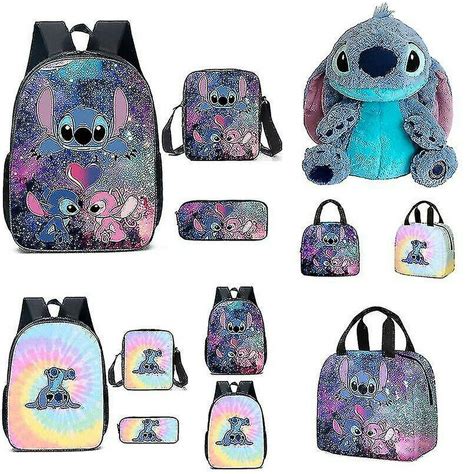 Lilo Stitch Stitch Backpack School Bag Three-piece Set | Walmart en línea