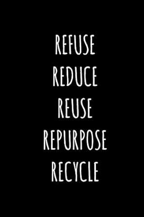 Refuse Reduce Reuse Repurpose Recycle: Inspirational and Motivational ...