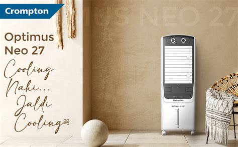 Crompton Optimus Neo 27 Litres Tower Air Cooler for home | Easy Clean ...