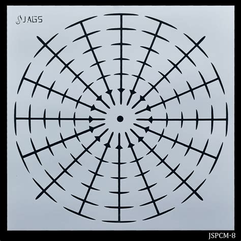 Jags Drawing Stencil Number Placement 8 Inch – Inkarto