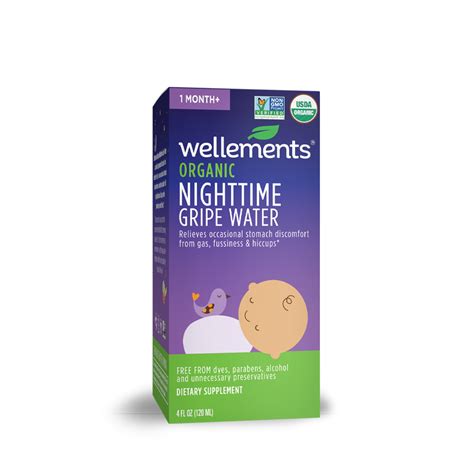 Organic Nighttime Gripe Water - Colic Relief For Newborns & Babies ...