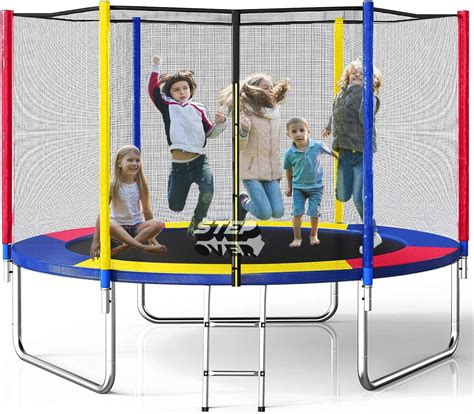 STEP OVER 6FT,8FT,10FT,12FT, 14FT, 16FT TUV Approved Trampoline (6 FEET ...