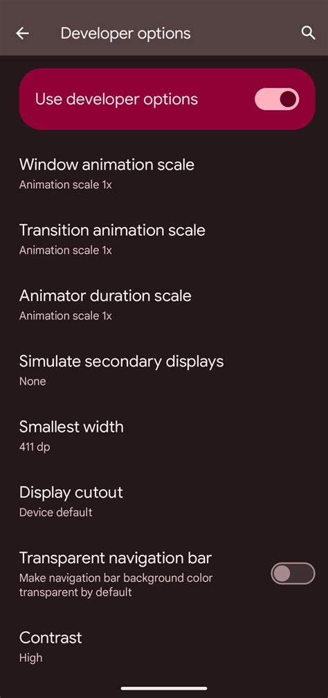 Image result for Android 4 Developer Setting List