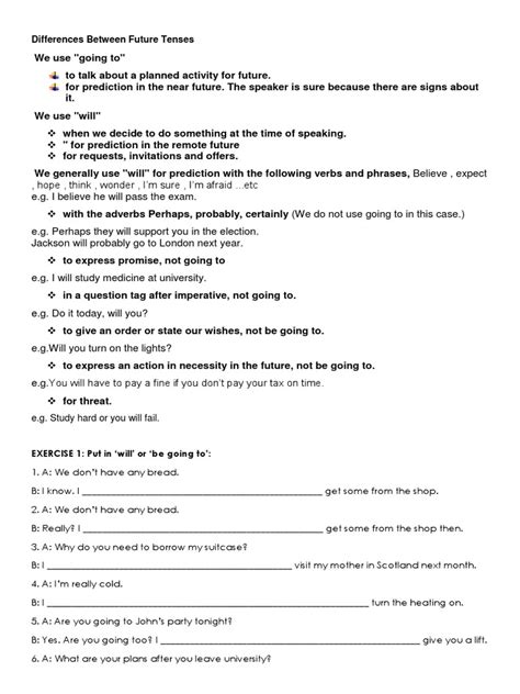 Future Progressive Tense Exercise .Pdf 的图像结果