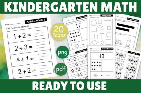 Kindergarten Math Worksheets 的图像结果