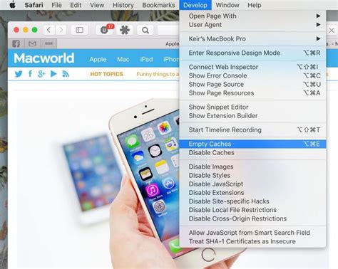 Method to Clear Safari's Cache and Cookies on macOS 10.15