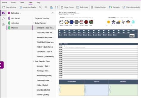 Image result for Insert Planner Calendar in OneNote