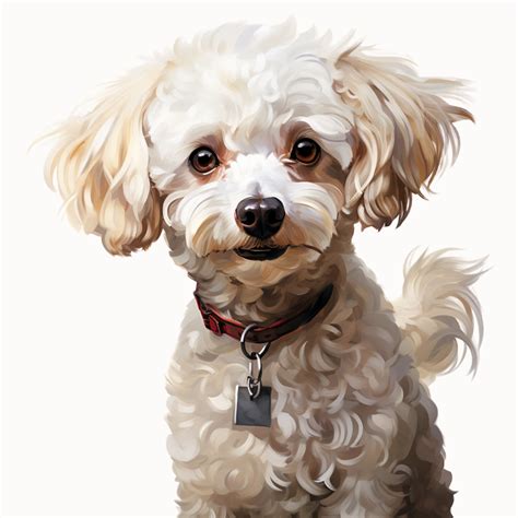 White Poodle Clipart Bundle Elegant Curly-coated Canine - Etsy