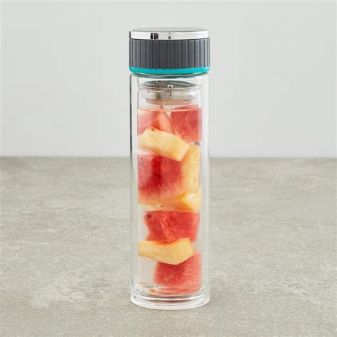 Buy Atlantis Caspian Transparent Solid Glass Bottle with Strainer - 360 ...