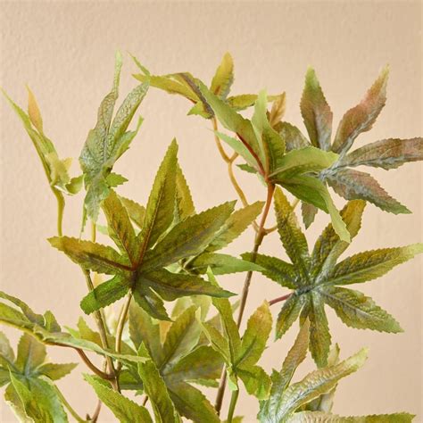 Buy Botanical Fabric Artificial Maple Leaf Stem - 80cm from Home Centre ...