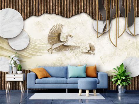 999STORE Designer Beautiful 3D Brown Patterns Wallpapers for Hall Room ...