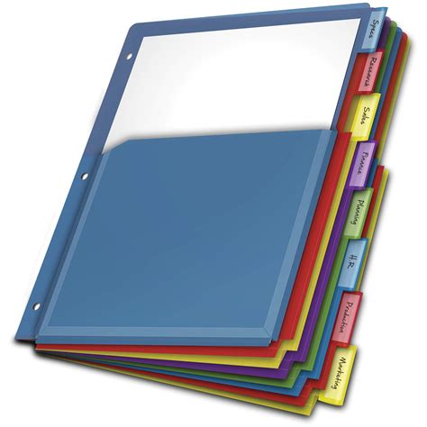 Binder Dividers With Pockets