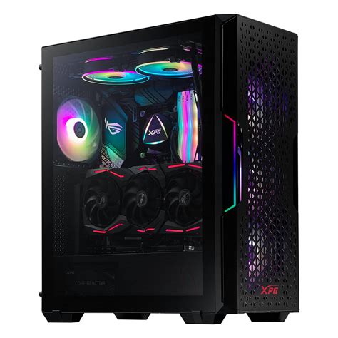 Amazon.in: Buy XPG STARKER AIR Mid Tower Tempered Glass Black Computer ...