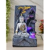 Craft Smith Polyresin Golden Brown Meditating Buddha Tabletop Indoor 4 ...