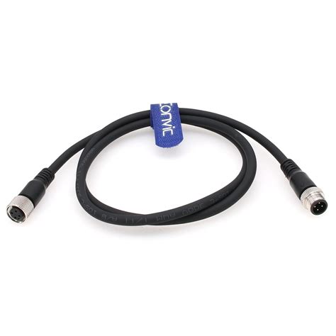Eonvic Industrial M12 4 Pin Male to Female Sensor Cable, 1 Meter, M12 A ...