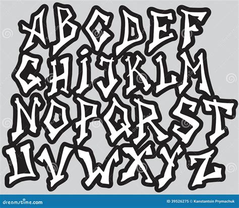 Cool Graffiti Font Alphabet