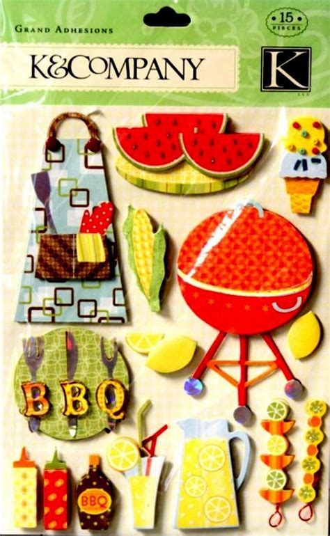 K & Company BBQ Grand Adhesions Dimensional Stickers | Michaels