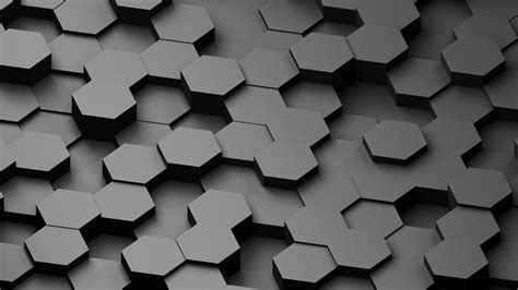 Download wallpaper 3840x2160 honeycomb, gray, volume hd background