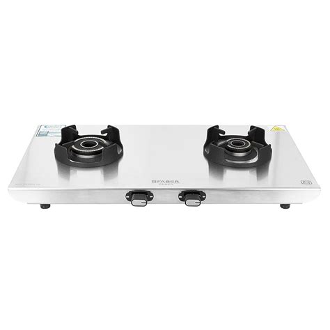 Faber Ember Stainless Steel Cooktop | 2 Brass Burners – Jumbo & Small ...