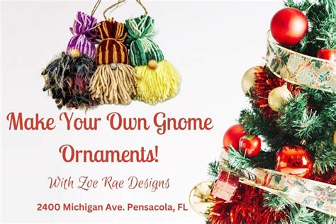 Kids Gnome Ornament Making Class for Homeschoolers, Pins and Needles ...