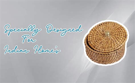 Buy AKWAY Cane Solid Casserole - 1000ml, Set of 1, Beige, Brown Online ...