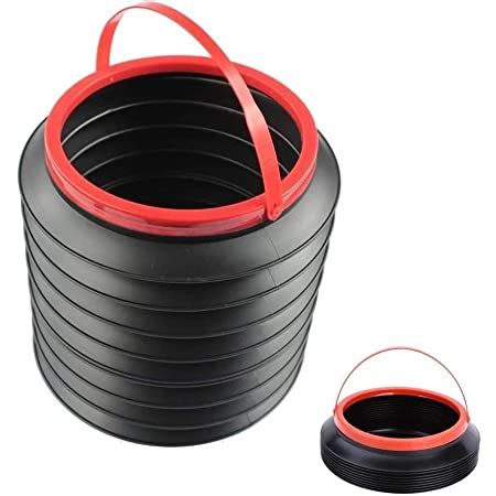 Wolpin Mini Car Trash Bin Can Holder Dustbin Foldable Retractable ...