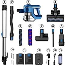 INSE S6P Cordless Vacuum Cleaner With 2 Batteries, Up To 80Min Run-Time ...