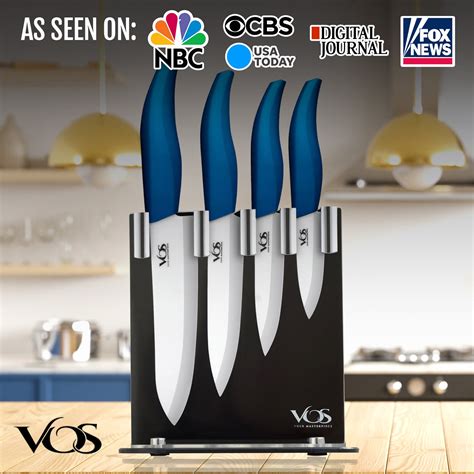 Ceramic 4 Pcs Knife Set with Knives Holder – Vosknife
