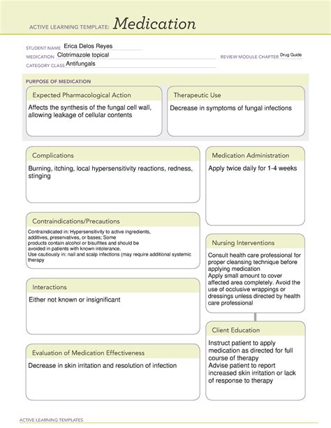 Ati Medication Template - feer.edu.pl