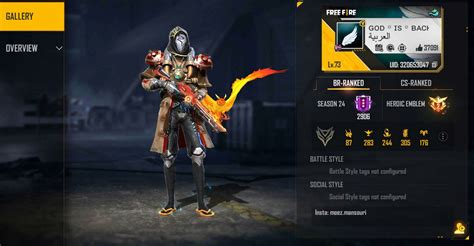 B2K's Free Fire ID, stats, K/D ratio, monthly earnings, and channel rank