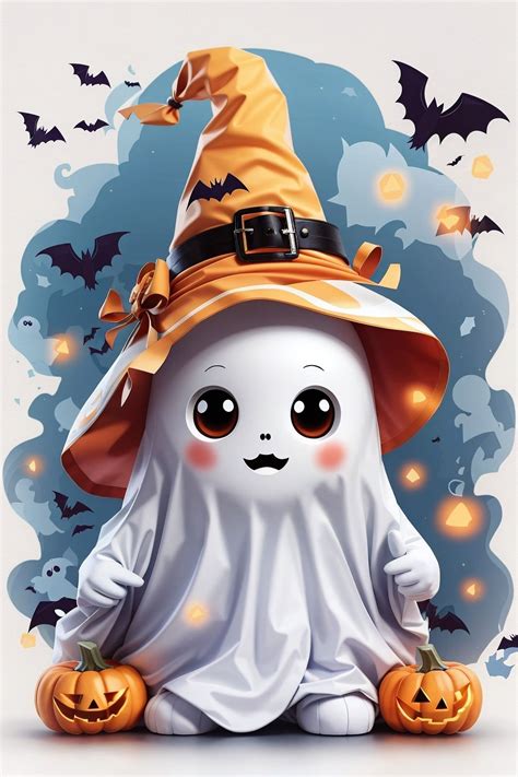 Cute Ghost Halloween | Happy halloween pictures, Halloween images ...