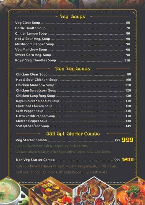Menu at Soppana sundari Restaurant, Chennai