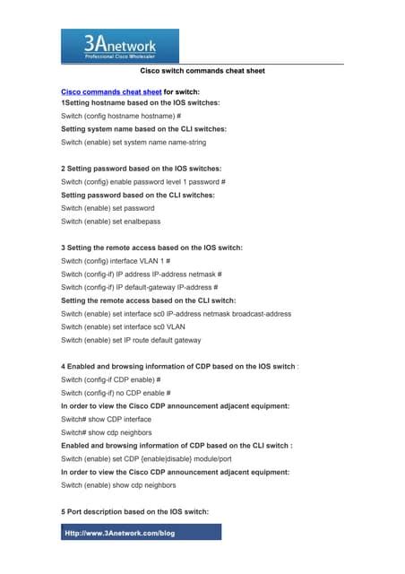 Image result for Cisco Command Line Cheat Sheet