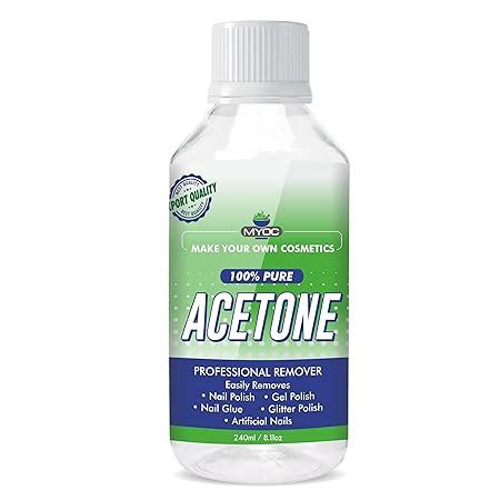 Buy MYOC Acetone Liquid Cosmetic Grade 240ml – Nail Polish Remover, Gel ...