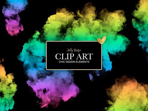 Rainbow Smoke Clip Art Graphic by jallydesign · Creative Fabrica