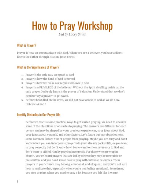 Image result for Prayer Course 2 Study Guide