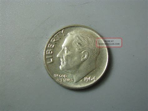 1964 Roosevelt Dime United States Coin Xf