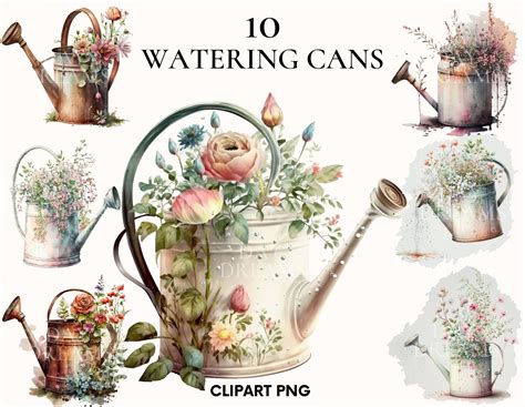 Watering Can Pouring Water Clip Art