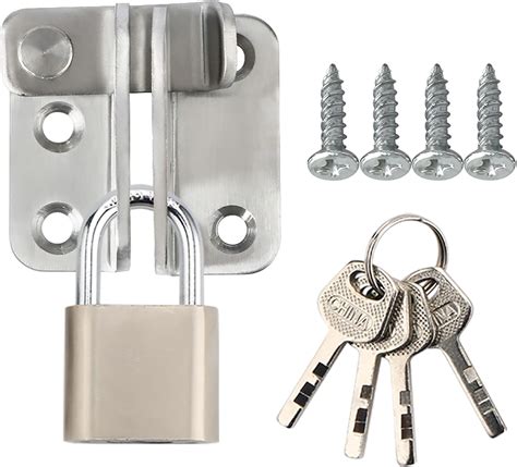 Alise Flip Latch Gate Latches Set with Padlock,Slide India | Ubuy