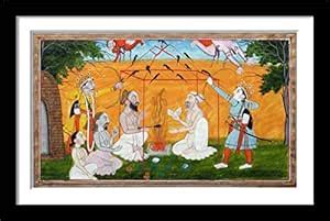 Tallenge -Maricha Subhahu Viswamitra - Indian Miniature Painting From ...