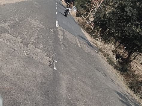 The road from Bamroli bypass to Mallakuva is in a dilapidated condition ...