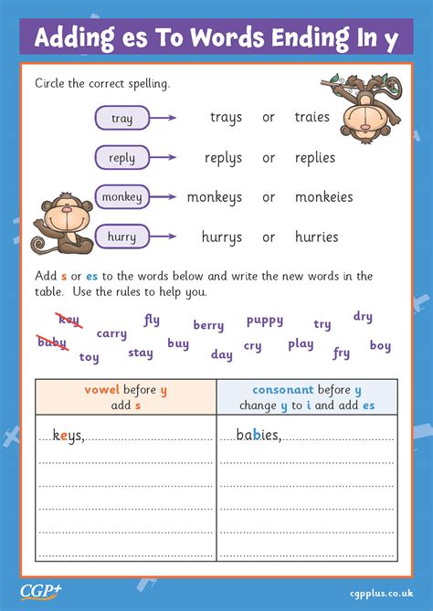 Verbs ending in y - 3rd person singu…: English ESL worksheets pdf ...