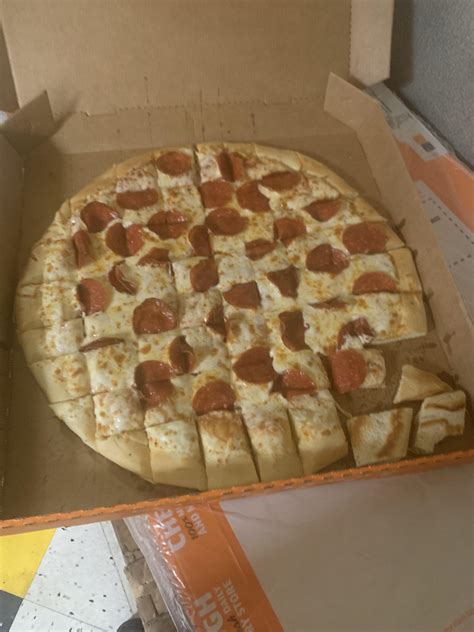 Behold, the dice cut pizza : r/LittleCaesars